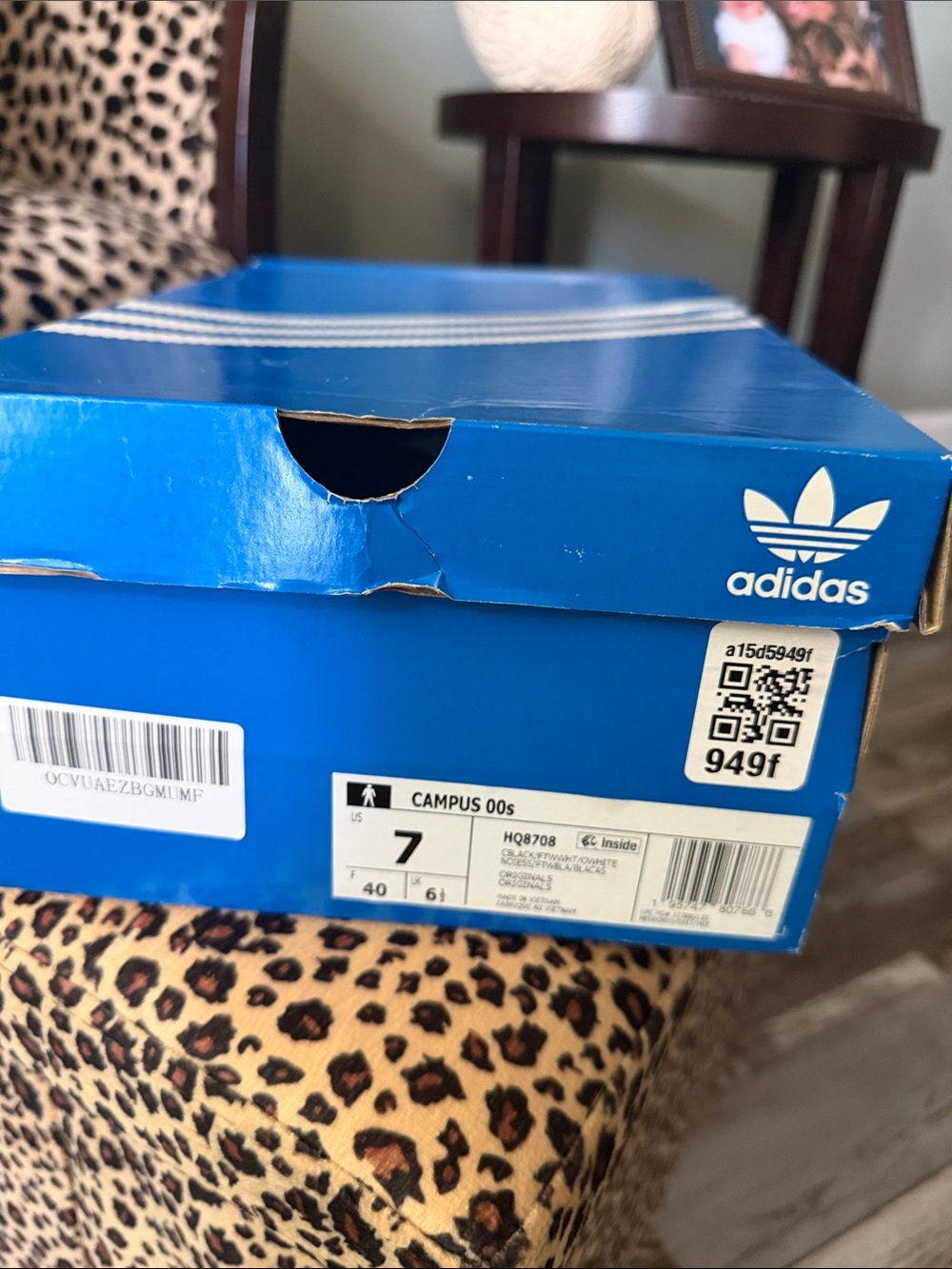 adidas Blue Kids' Campus Shoe Box - Blue